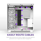 H9 Flow Dual-Chamber ATX Mid-Tower PC Gaming Case