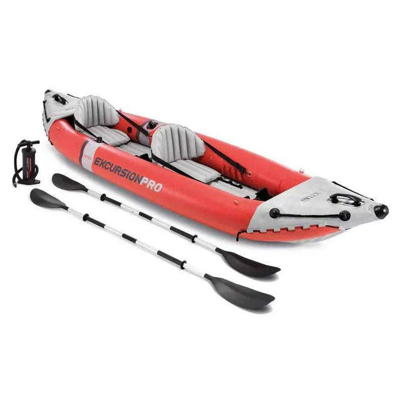 2 Person Vinyl Inflatable Kayak with Aluminum Oars E8