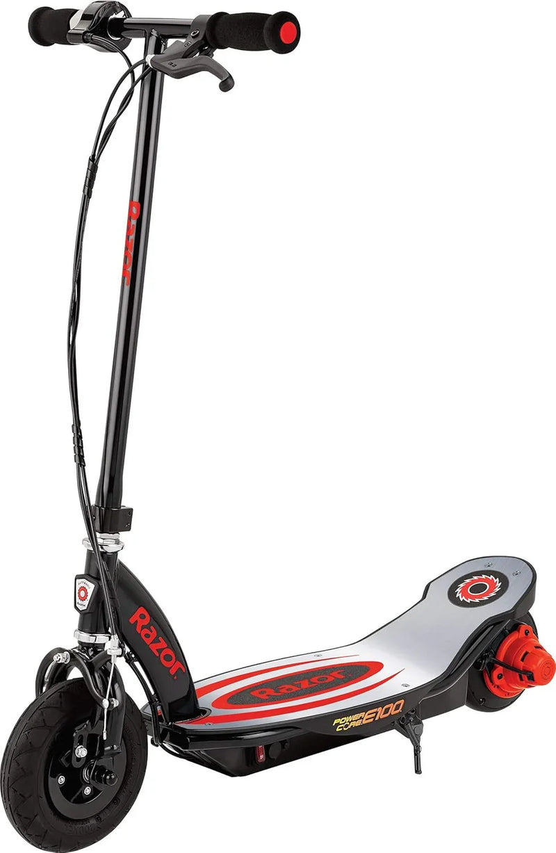 An electric scooter suitable for children over 8 years old - 100-watt hub motor, 8-inch inflatable tires, maximum speed of 11 miles per hour, maximum running time of up to 60 minutes, suitable for users weighing no more than 120 pounds. U3