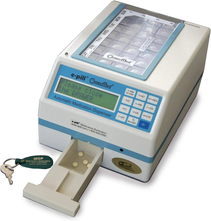 CompuMed - Tamper Resistant Automatic Pill Dispenser - AC Powered B2