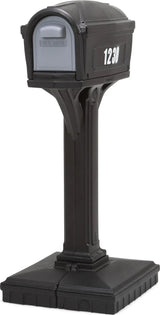Classic Black Plastic Mailbox