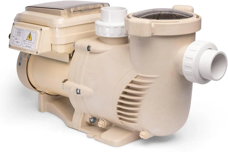 1.5HP Variable 2-Speed Swimming Pool Pump High Flow Above-Ground Swimming Pump Strainer w/ Slip on Fitting I8