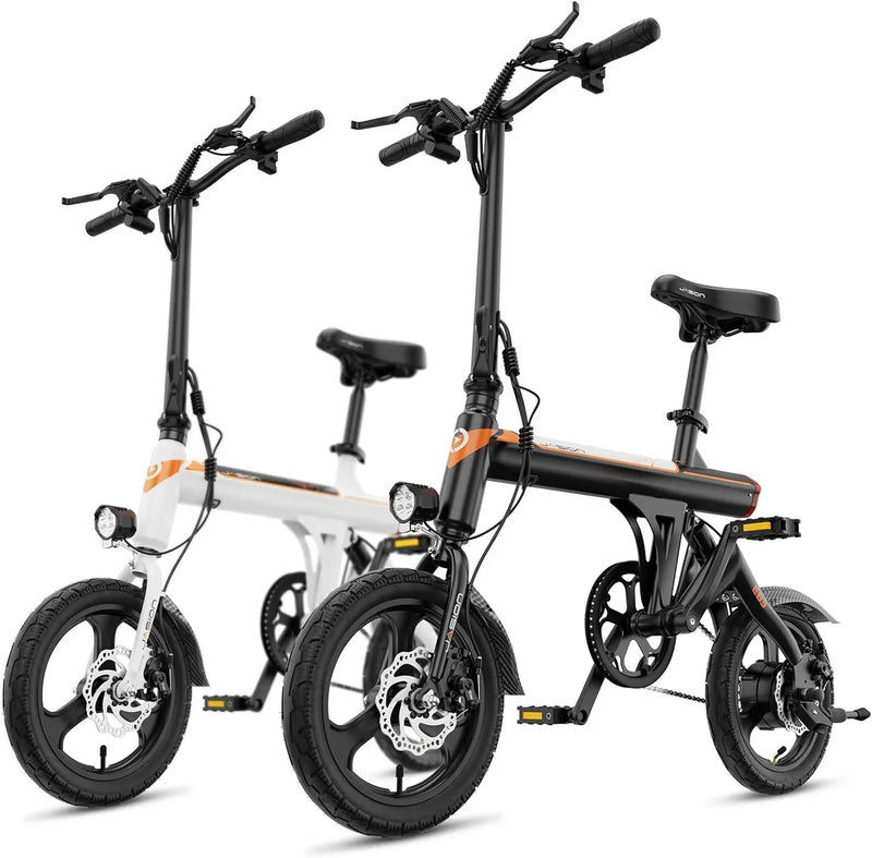 EB3 Electric Bike Adults 21mph, 500W Peak Motor, 270Wh Battery, Rear Suspension, 3 Levels Assist, 14" Folding Ebike for Adults and Teens, Complies to UL2849 R4
