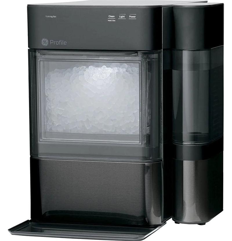 Countertop Nugget Ice Maker | Ice Machine with WiFi Connectivity | Smart Home Kitchen Essentials | Black Stainless L2