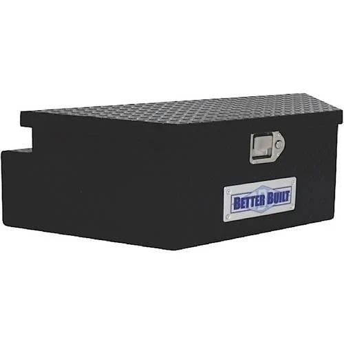 BETTER BUILT 66212321 UTILITY TRAILER TONGUE TOOL BOX, BLACK, WIDE, V SHAPED 39INX16.5INX12IN H4