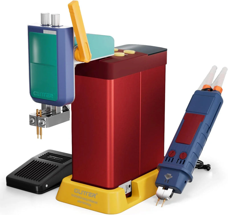 4500-watt super capacitor pulse battery welding machine, a DIY tool suitable for repairing 18650 lithium battery packs, equipped with a handle-type push welding arm and foot pedal switch, capable of continuous operation for 24 hours. C9