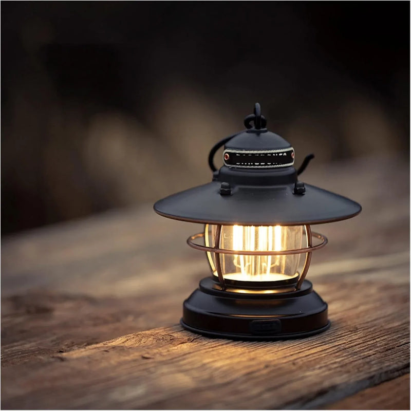 Outdoor vintage camping lamp, camping hanging tent lamp, portable lamp, LED lighting, emergency camping lamp, team hiking lamp, essential item for power outage camping. A4