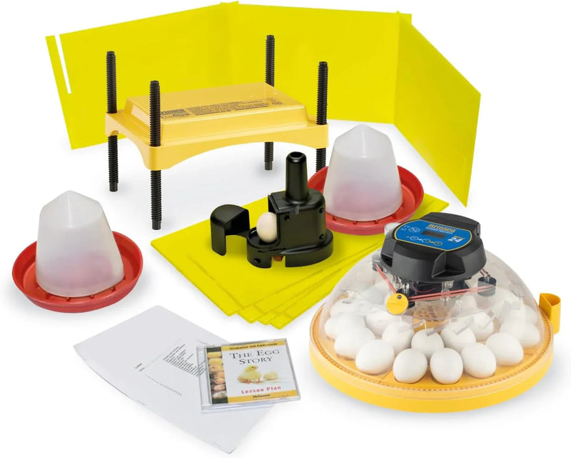 A 24-position automatic egg incubator with constant temperature control function, suitable for hatching 24 eggs, duck eggs or other egg types. It offers the best flexibility and can be used with eggs of different sizes. V8