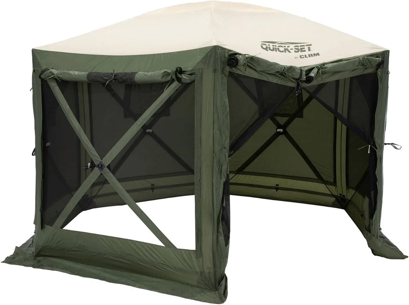 Screen Tent, Outdoor Camping Gazebo Canopy, Escape, 11.5', Brown Y7