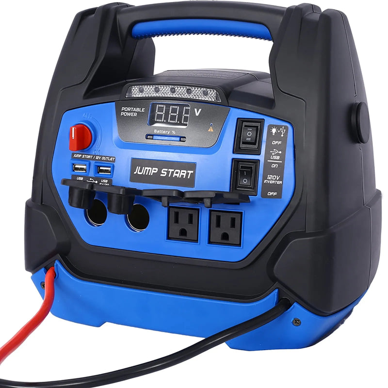 Rechargeable Jump Starter 1800 Amp Battery Jump Starter With Air Compressor Car Tire Inflator For Gas Diesel Vehicles N7