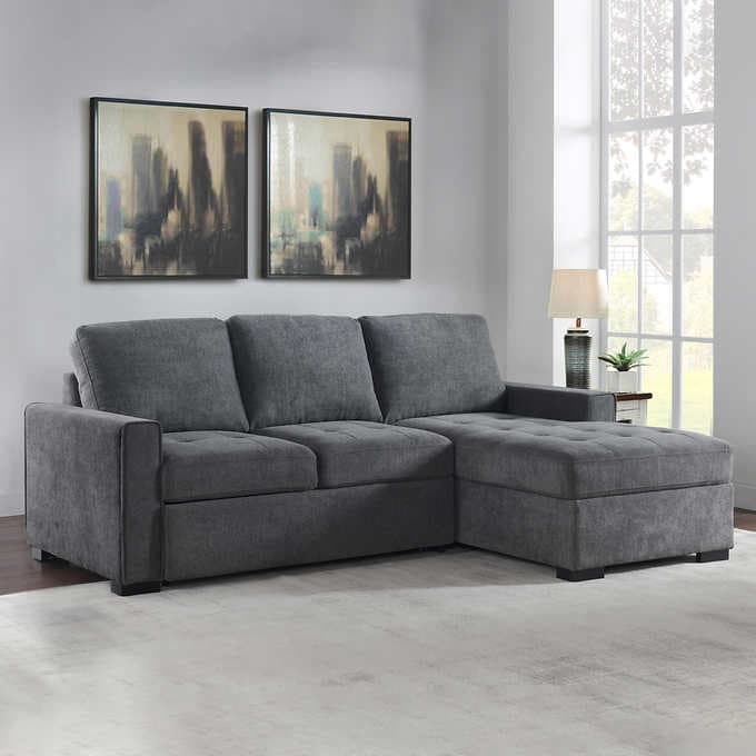 Kendale Sleeper Sofa with Storage Chaise E5