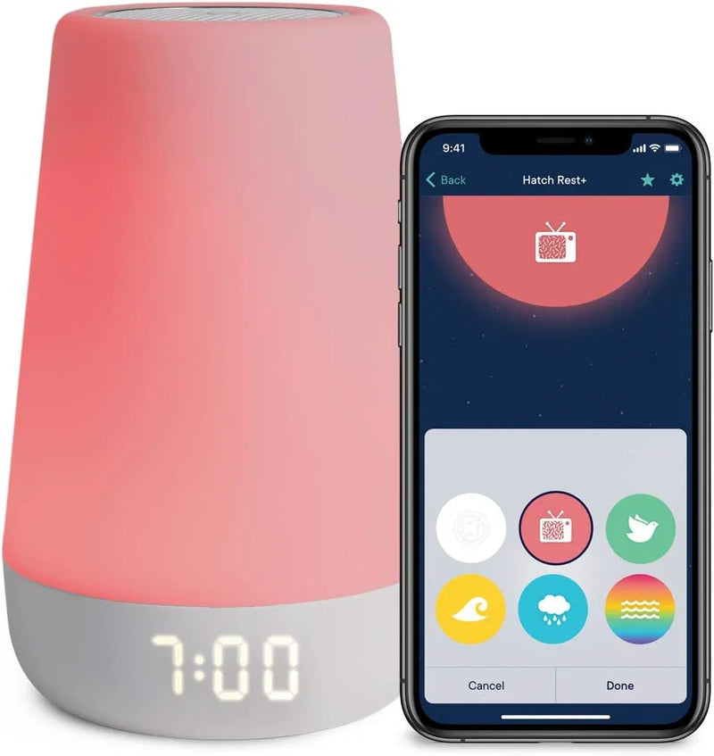 Night light, enhanced wake-up reminder audio monitor, white noise soothing device, infant sleep training device, children's alarm clock, night light O6