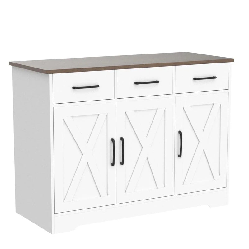 Modern Farmhouse Sideboard Buffet Cabinet Q7