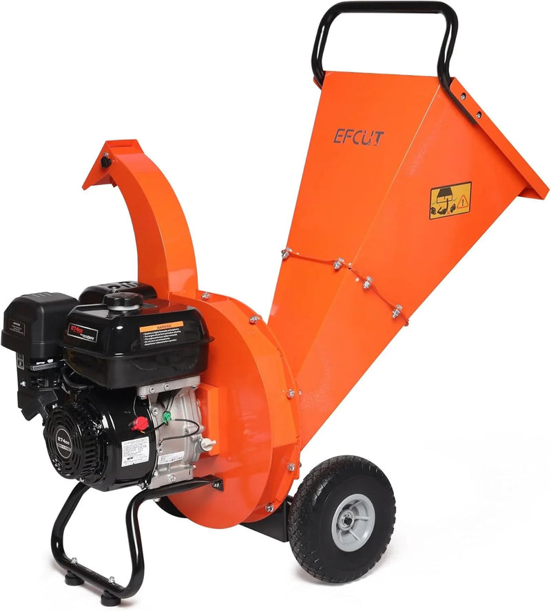 C40 Wood Chipper 4" inch Max Diameter Capacity 9 HP 274cc Gas Powered Engine Heavy Duty Shredder Mulcher F9