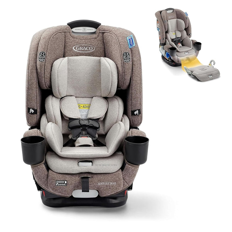 4Ever DLX 4-in-1 Car Seat, Charlie | Infant to Toddler Car Seat, with 10 Years of Use | Rear-Facing, Forward-Facing and Booster Modes | Safe, Comfortable and Convenient U1