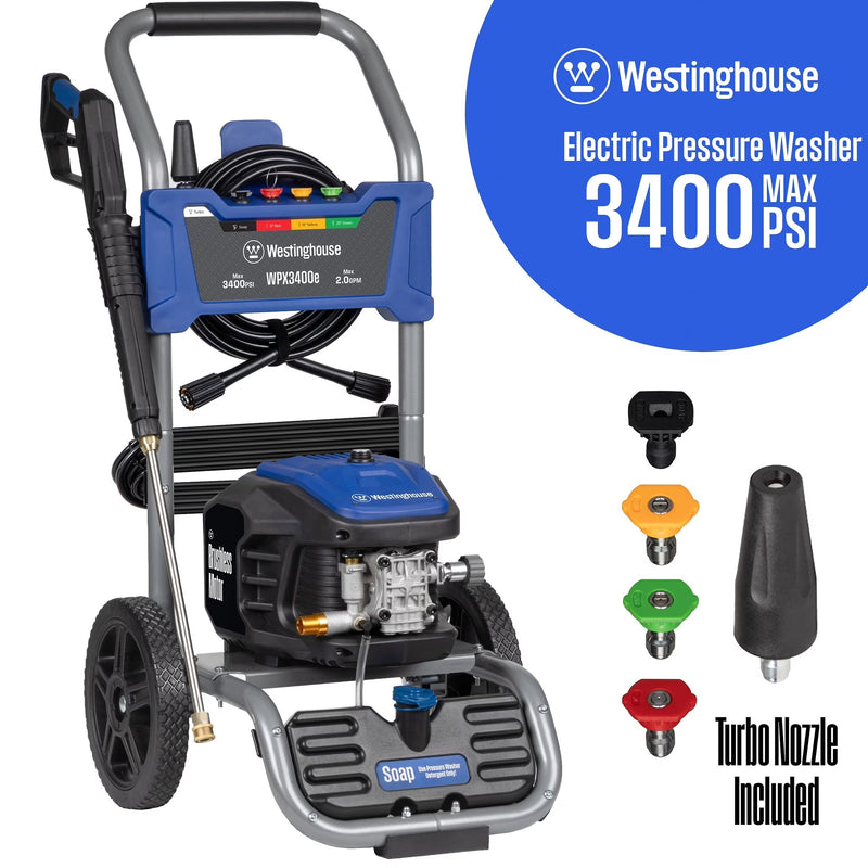 Westinghouse 3400 PSI at 2 GPM Electric Powered Pressure Washer B5