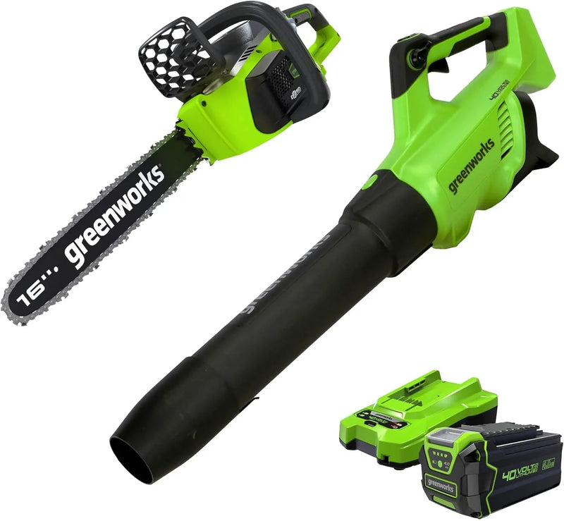 40V 16-inch electric saw, equipped with 4Ah USB battery (power bank) and standard charger Q2