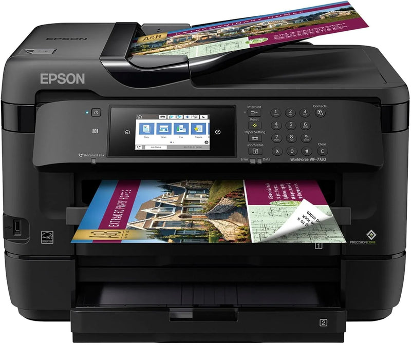 Wireless wide-format color inkjet printer, featuring functions of copying, scanning, faxing, wireless connection and Ethernet. F6