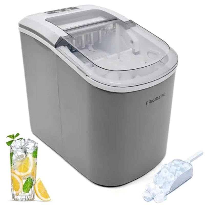 Compact desktop ice machine, capable of producing 26 pounds of ice per day, black color C6