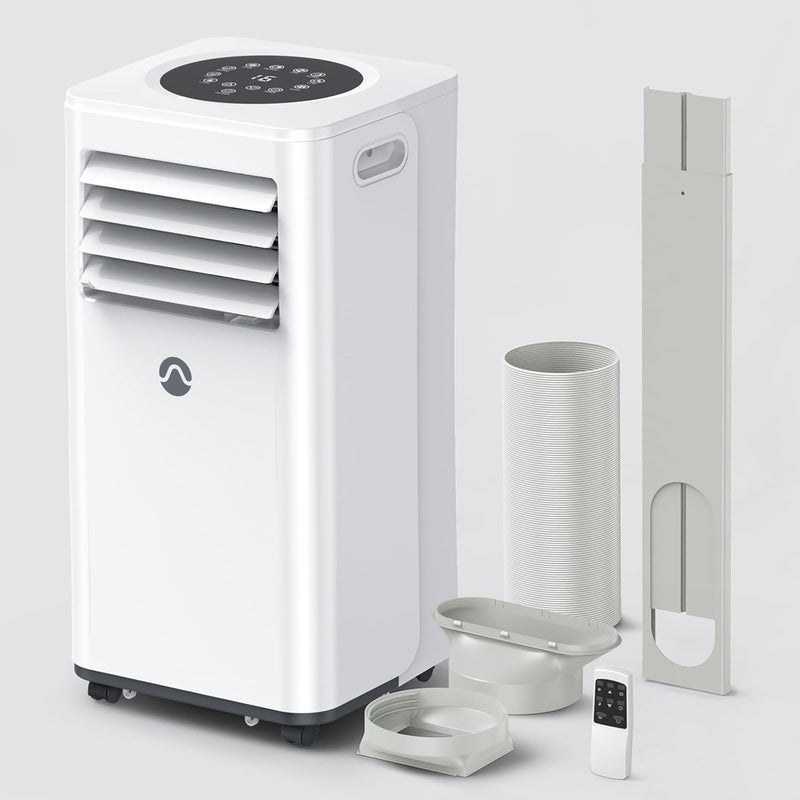 Portable Air Conditioners, 10000 BTU Air Conditioner Portable for Room up to 450 Sq. Ft., 3-in-1 Portable AC Unit with Digital Display, Remote Control, Window Installation Kit, 24H Timer, Sleep Mode D2