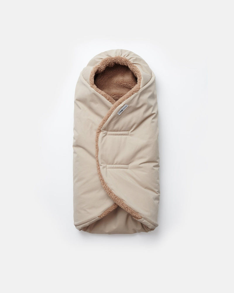7AM Enfant Nido Benji Sherpa Lining Infant Wrap, Oat H8