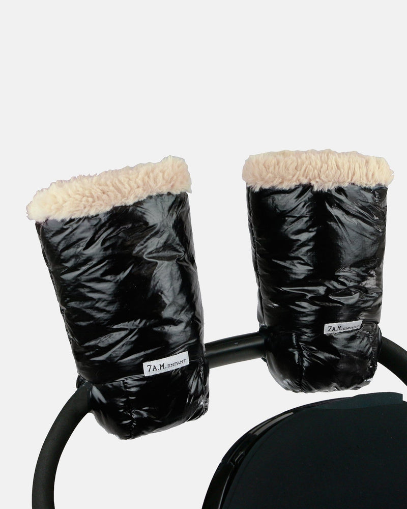 7AM Enfant Warmmuffs - Black F1