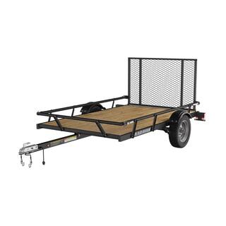 Karavan 5 ft. x 8 ft. Wood Floor Utility Trailer w Sliding Rail System L7