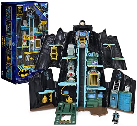 Batman, Bat-Tech Batcave, Giant Transforming Playset with Exclusive 4-- Batman Figure and Accessories T6