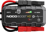2000A UltraSafe Jump Starter – 12V Lithium Battery Booster Pack, Portable Jump Box, Power Bank & Jumper Cables - for 8.0L Gas and 6.0L Diesel Engines