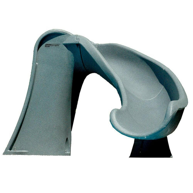 Cyclone Right Curve Swimming Pool Slide, Gray Granite P6