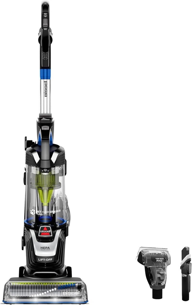 Pet hair remover vacuum cleaner, equipped with an automatic cleaning brush wheel, HEPA filter device, a powerful pet hair collection function with a turbo brush rotating tool, as well as a dust removal brush with lighting and a gap cleaning tool. X1