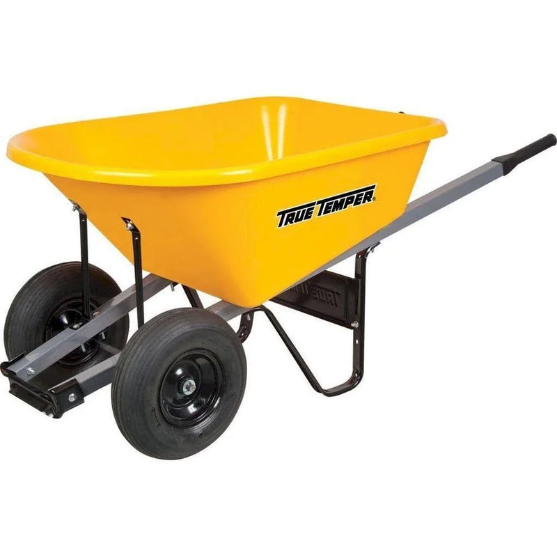 6 Cu. ft. Poly Wheelbarrow with Dual Wheels RP6DWLG8 D7