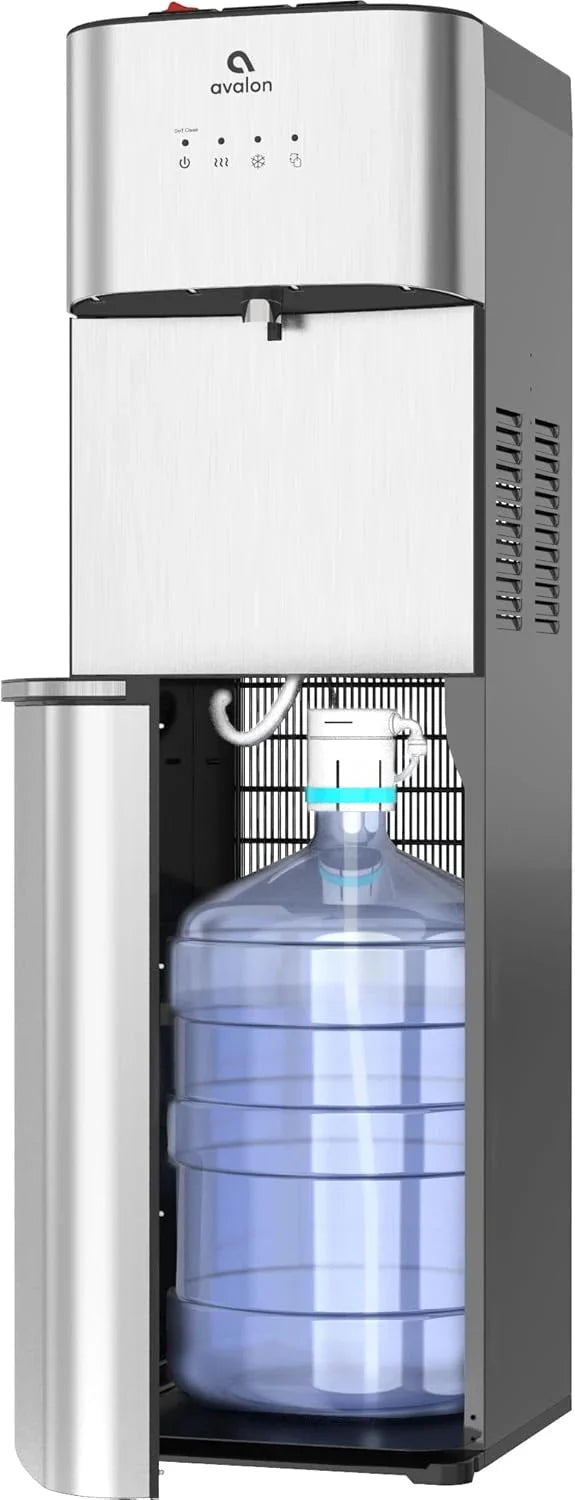 Limited Edition Self Cleaning Water Cooler Water Dispenser - 3 Temperature Settings - Hot, Cold & Room Water, Durable Stainless Steel Construction, Bottom Loading - UL Listed-Avalon B7