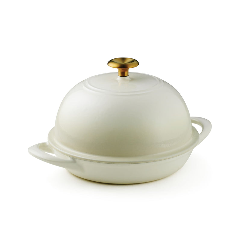 9.5" Enameled Cast Iron Bread Oven - Latte L8