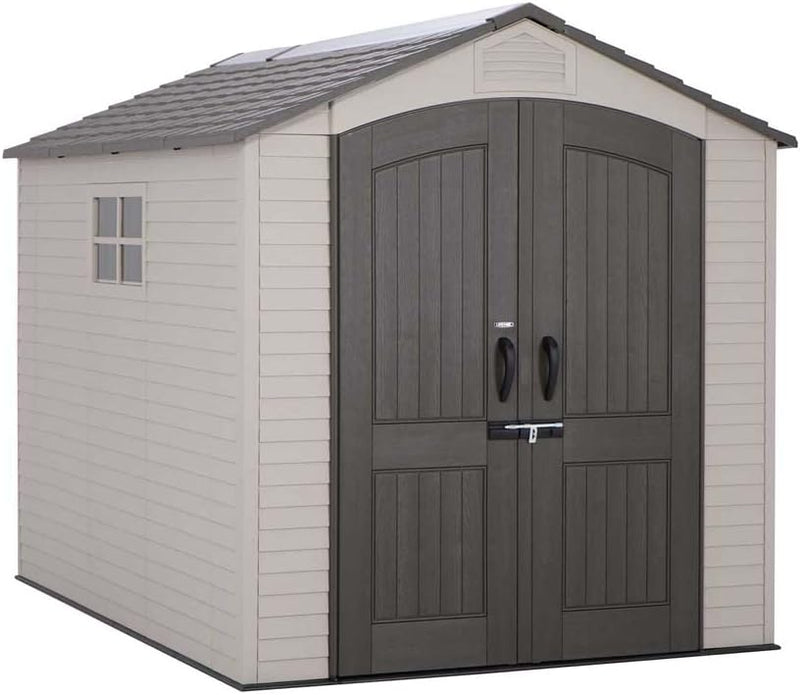 A 12-foot-long outdoor storage rack E7
