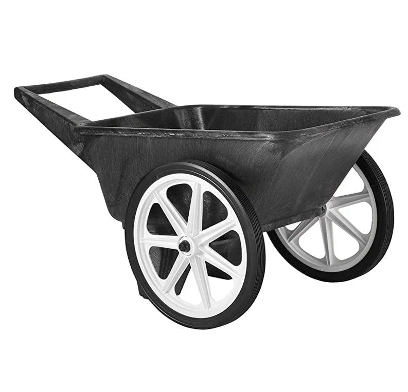 Commercial Big Wheel Cart, 200 Pound Capacity, Black B6