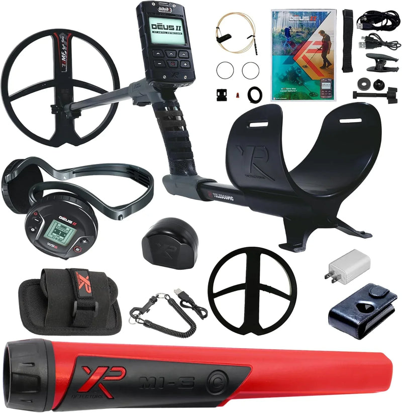 Fast Multi Frequency Metal Detector with 11'' FMF Search Coil and MI-6 Pinpointer, Black D5