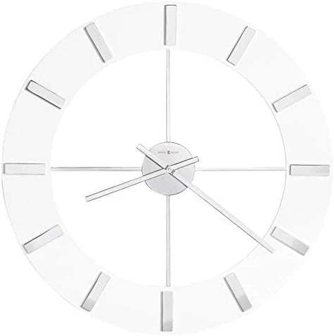 Wall-mounted clock II 549-476 - 30-inch ultra-large size with glossy white surface, equipped with quartz movement N2