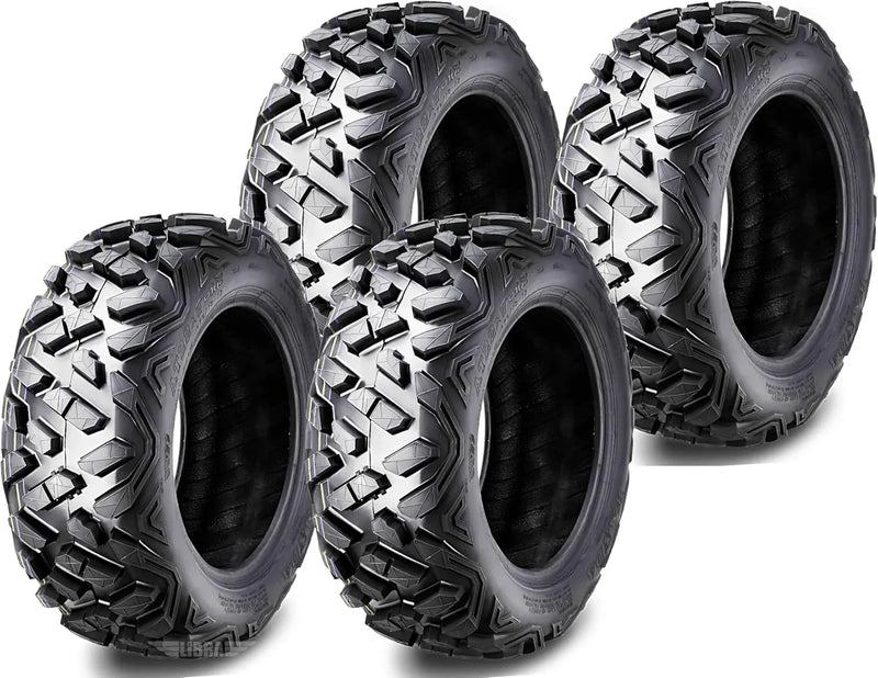 Set of 4 New ATV/UTV Tires 27x9-14 Front & 27x11-14 Rear /6PR P350-10385/10386... T1
