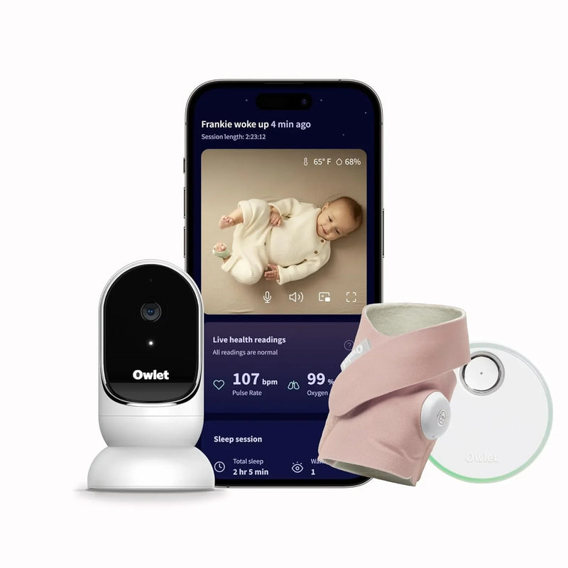 Two-channel camera tracking and notification function, which can monitor the baby's heart rate and blood oxygen level in real time, and display the results in 1080p high-definition through WiFi video for viewing. D4