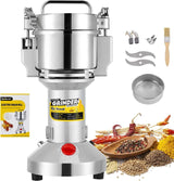Electric Grain Grinder - Safety Enhanced Version 3600 watts - High-speed Spice and Herbal Grinder - Commercial-grade Ultra-fine Machine - Dry Grain Crusher - CE 110V (2500 grams swing type)