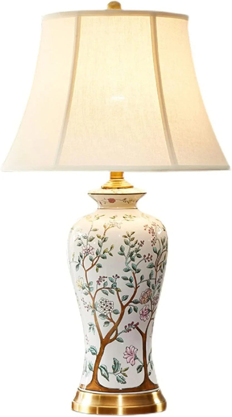 Ceramic Table Lamp White F5