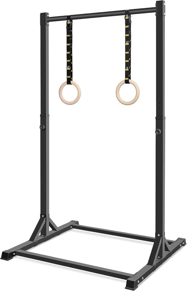 Pull Up Station, Bongkim Power Tower Portable Pullup Bar Station, Pull Up Bar for Home Gym, Pull Up Tower Station 330LBS E9