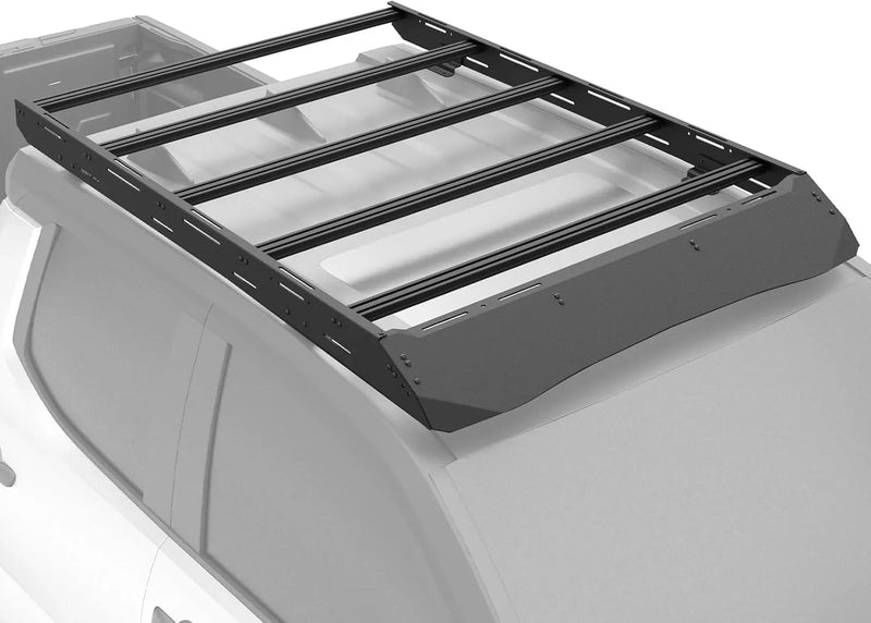 Full Size Roof Rack Cargo Basket Compatible with 2010-2024 Toyota 4Runner 5th Gen with 4 Lights, Overland Rooftop Luggage Storage Holder, Platform Style Cargo Carrier for Outdoors Gear W8