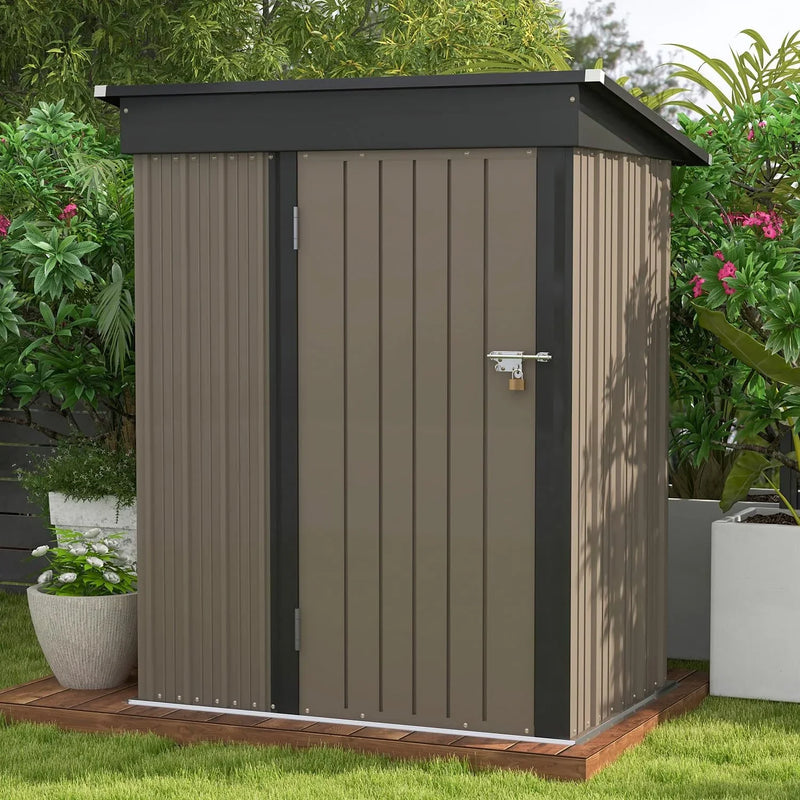 5x3 FT Outdoor Storage Shed for Backyard Garden Patio Lawn G4