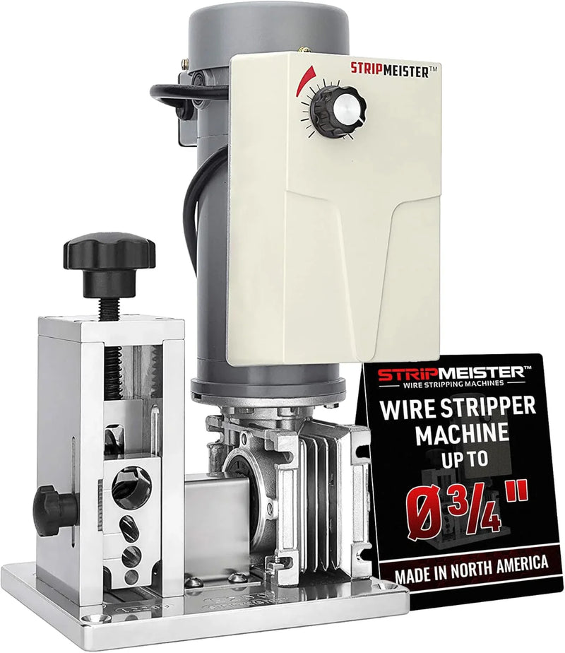 Electric automatic cable stripping machine - The maximum diameter of the detachable cable can reach 3/4 inch. There is no jamming. It is equipped with a motor-driven cable stripping device and has a variable speed control function. It is suitable for E4