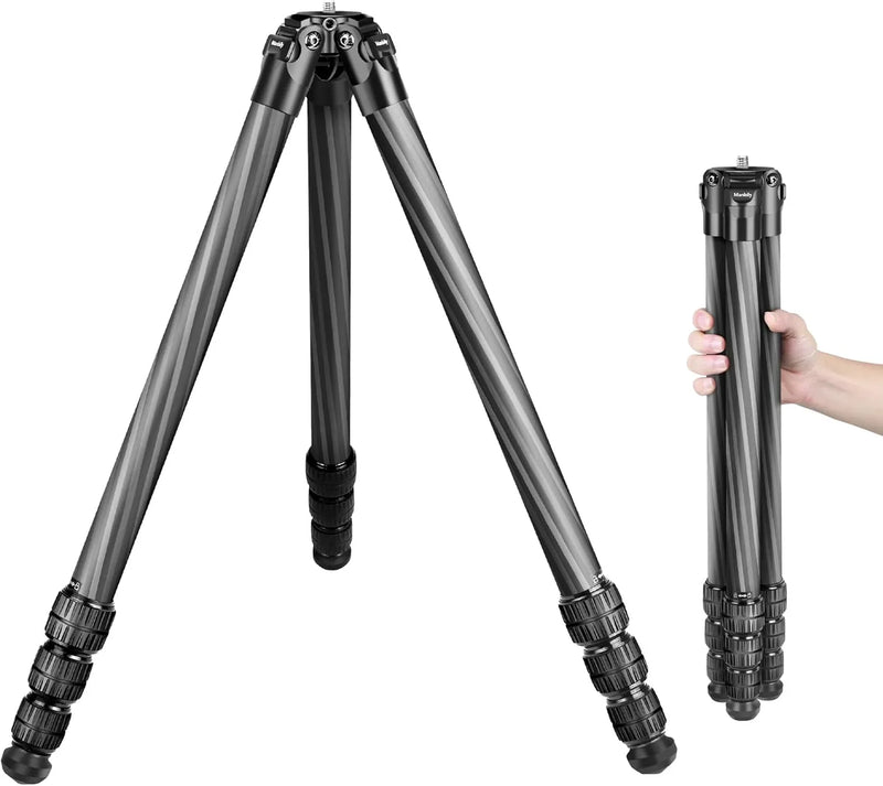 Hunting tripod, equipped with 44mm ball head and Aka Swiss and Picatinny adapters, 62.2-inch heavy-duty stable tripod, suitable for shooting, hunting and outdoor activities R3