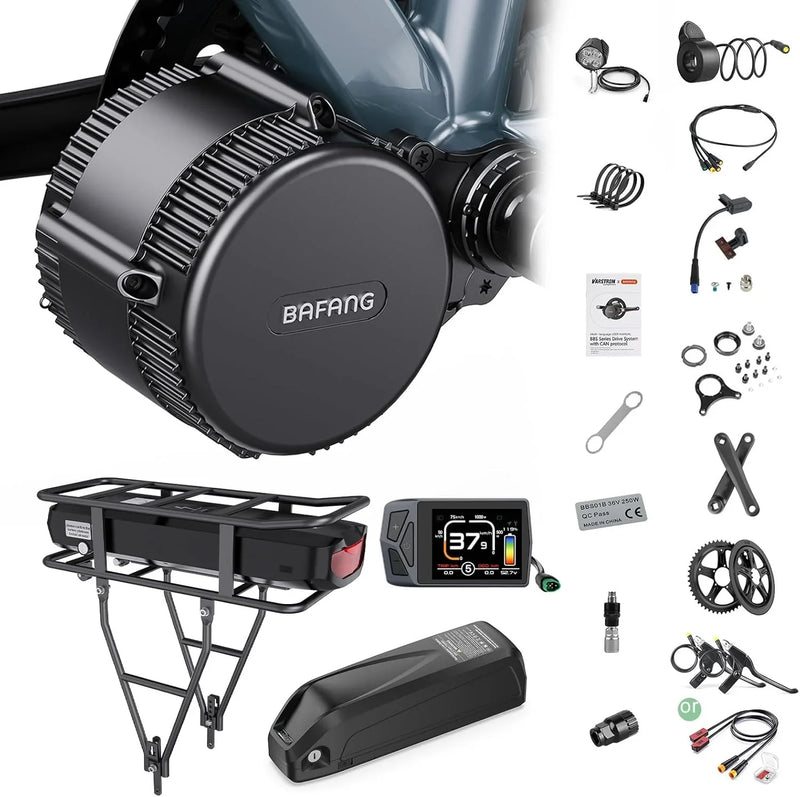 750W to 1000W Center Drive Kit 48V/52V BBS02B CAN Electric Bicycle Conversion Kit Suitable for electric bicycles with 68-73 mm mountain bikes or road bikes. Includes electric bicycle display screen and battery (optional) Y9