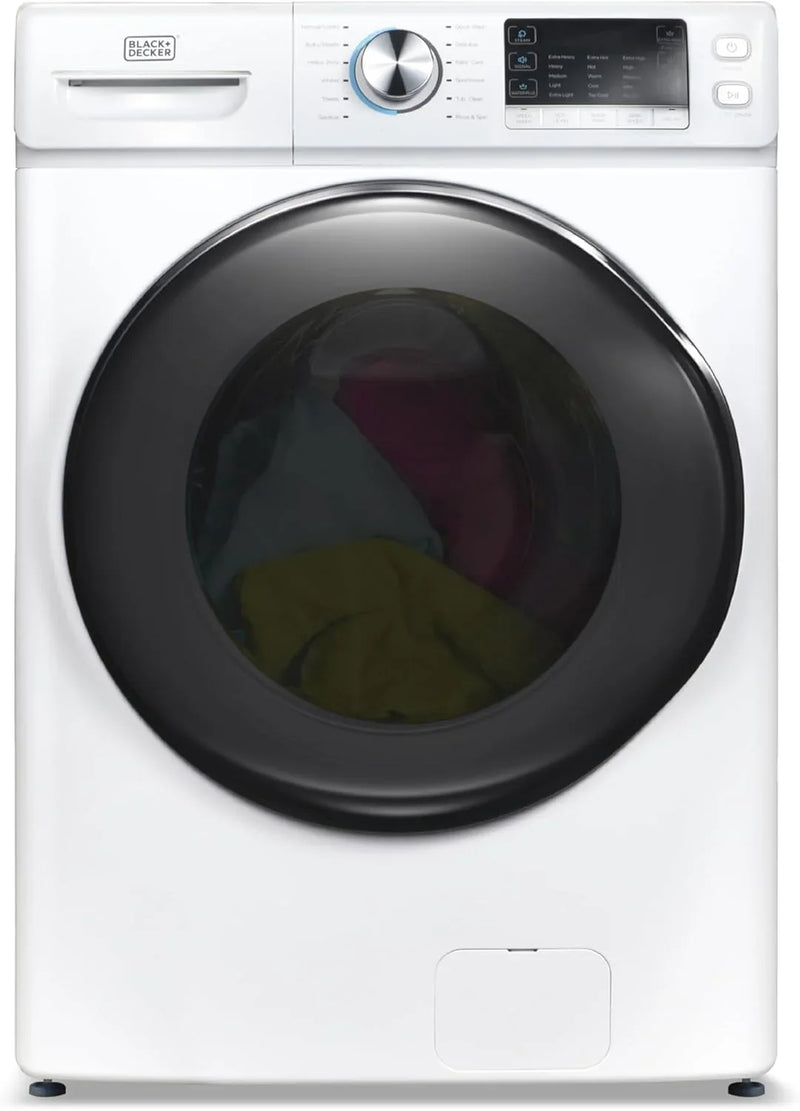 0.9 Cu. Ft. Portable Washer, 6.6 lb. Capacity Washing Machine for Homes & Apartments, 5 Wash Cycles, Quick Connect Sink Adapter and Drain Hose Included, Transparent Lid, BPWM09W, White C9