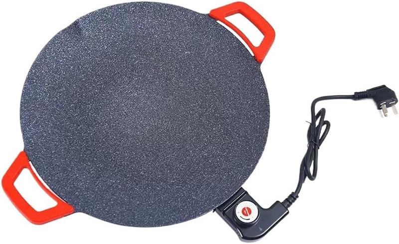 Round Barbecue Stove Household Electric Barbecue Pot Plate Smokeless Non-stick Grill D0